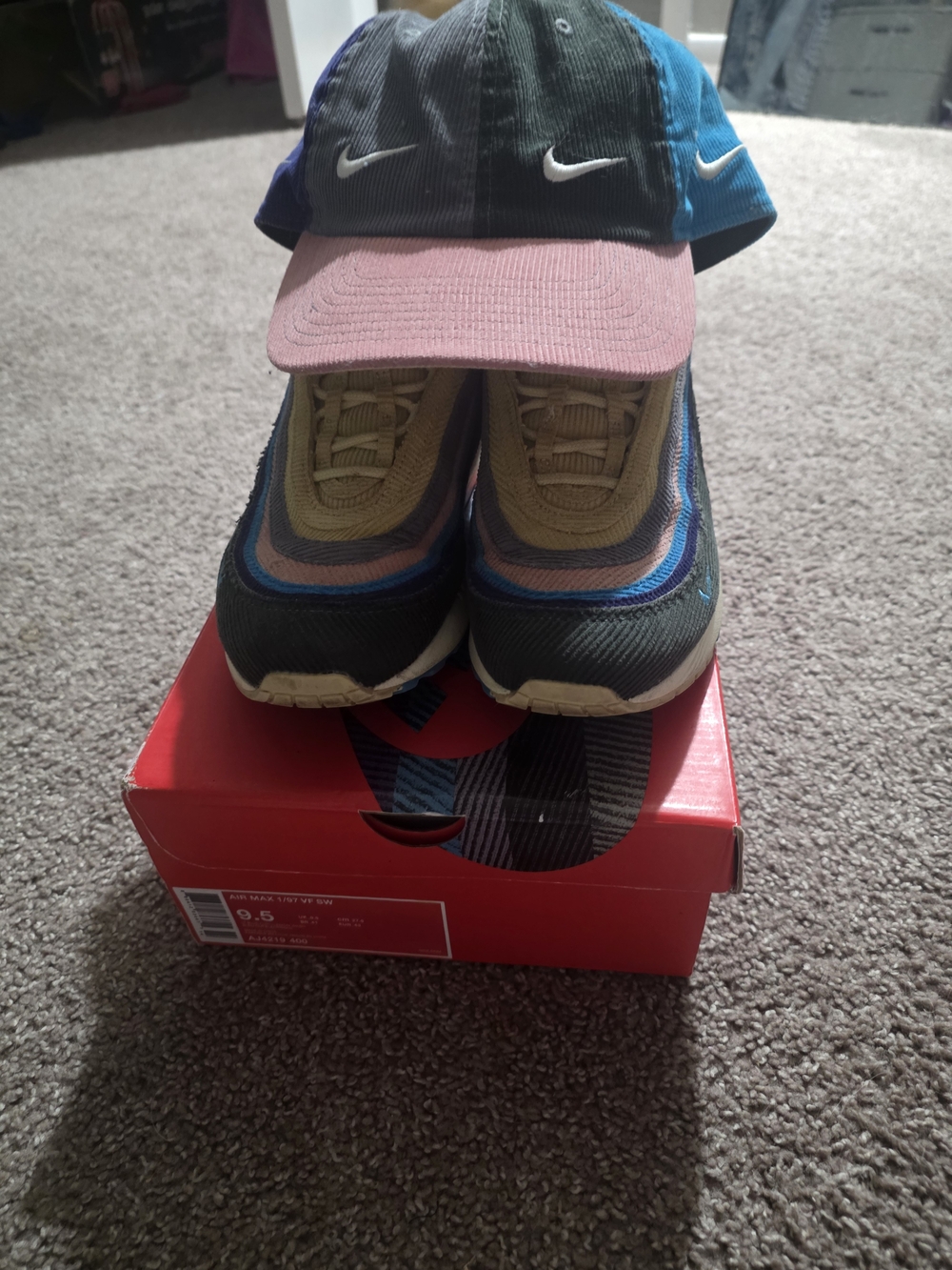 Nike Sean Weatherspoon Multi-Color Corduroy Swoosh Cap with Multi-Tone Sneakers
